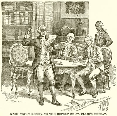Washington vastaanottaa raportin St. Clairin tappiosta tekijältä English School