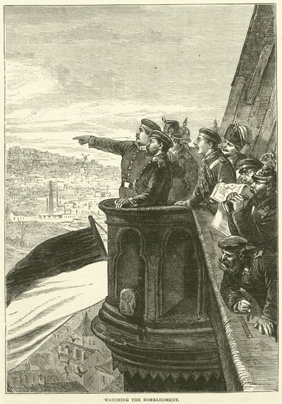 Katsomassa pommitusta, joulukuu 1870 tekijältä English School