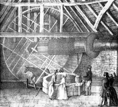 Aasin käyttämä kaivonnostin, n. 1870 tekijältä English School