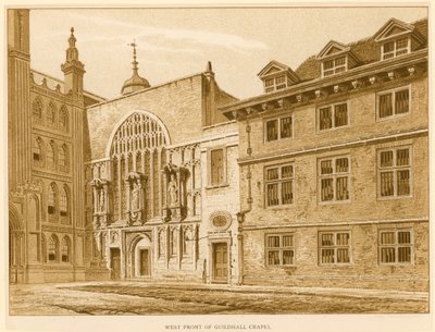 Guildhall Chapelin länsirintama Lontoossa tekijältä English School