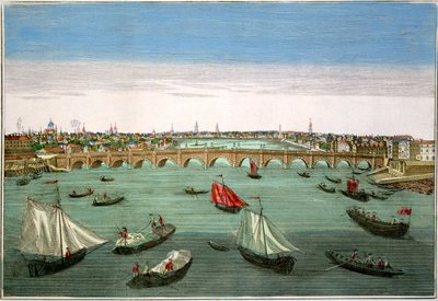 Westminster Bridge, Lontoo, 1700-luvun alkupuolelta puoliväliin tekijältä English School