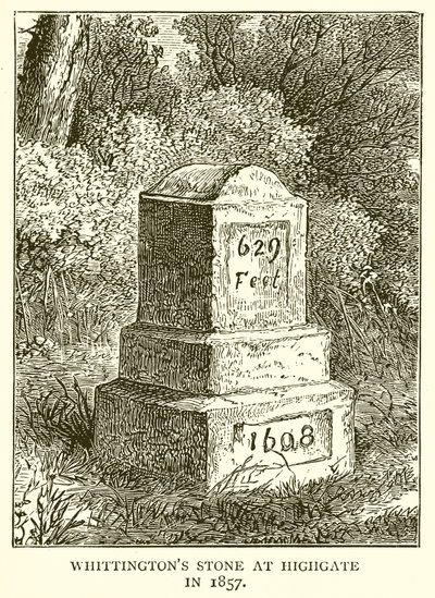 Whittingtons Stone Highgatessa vuonna 1857 tekijältä English School