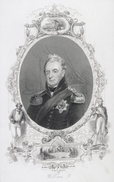 Vilhelm IV (1765-1837) Ison-Britannian, Irlannin ja Hannoverin kuningas. tekijältä English School