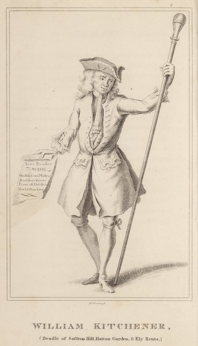 William Kitchener, Beadle of Saffron Hill, Hatton Garden ja Ely Rents tekijältä English School