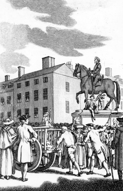 William Stroud, Tyburn Chronicleen kaiverrettu mies pikku Larcenylle lyöty kärryn häntää Charing Crossista Horse Guardille tekijältä English School