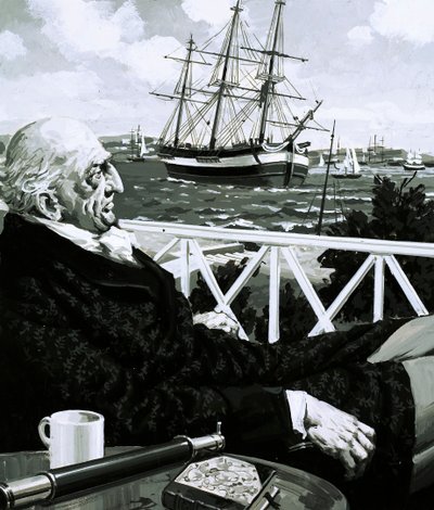 William Turner istui tuntikausia katsomassa ohi kulkevia purjelaivoja tekijältä English School