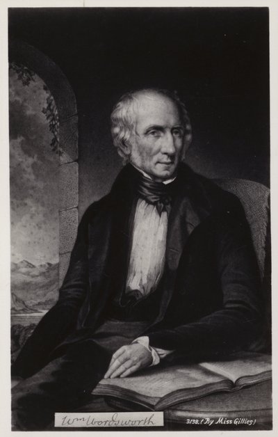 William Wordsworth (1770-1850), englantilainen runoilija (litografia) tekijältä English School
