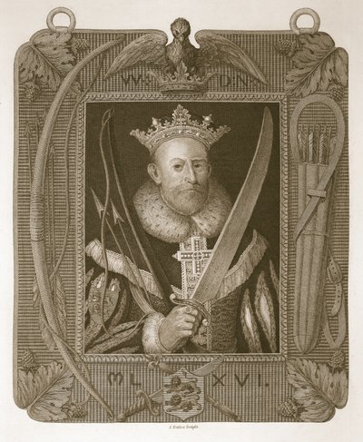 William the First, kaiverrettu J. Fittler, kuvitus David Humesista The History of England, pub. R. Bowyer, Lontoo, 1812 tekijältä English School