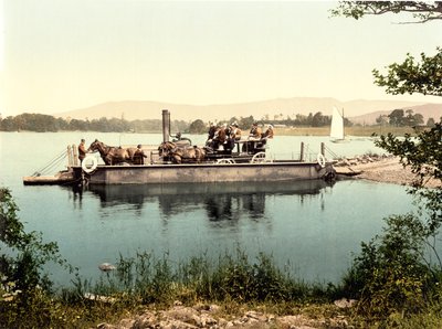 Windermere Steam Ferry (käsinvärinen valokuva) tekijältä English School