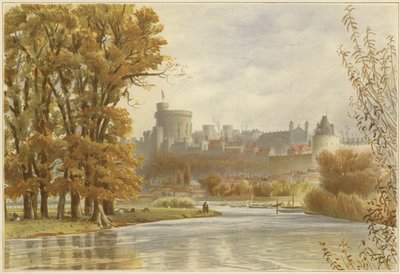Windsorin linna Thamesista tekijältä English School