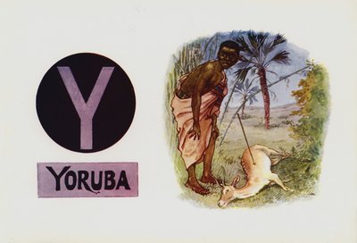 Y, joruba (värilitografia) tekijältä English School