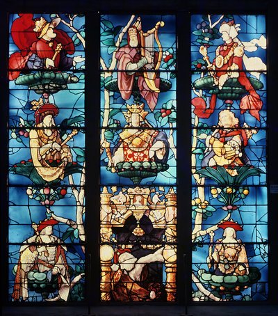 Jessen puu, 1522-24 (lasimaalaus) tekijältä Engrand Leprince