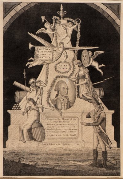 George Washingtonin surukappale tekijältä Enoch G. Gridley