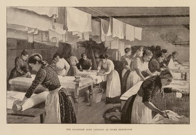 Pelastusarmeijan pesula Stoke Newingtonissa (kaiverrus) (kaiverrus) tekijältä Enoch Ward
