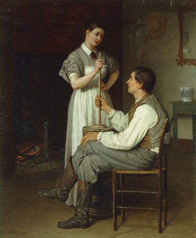 Auttava käsi, 1877 tekijältä Enoch Wood Perry