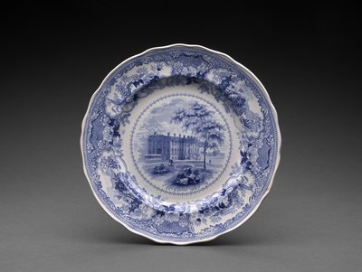 Lauta, n. 1831-46 (lyijylasitettu keramiikka siirtopainatuksella) tekijältä Enoch Wood and Sons