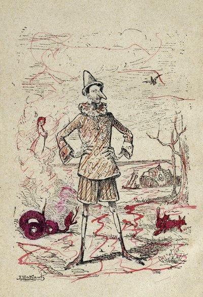 Pinocchio, 1883 tekijältä Enrico Mazzanti