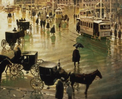 Puerta del Sol, Madrid tekijältä Enrique Martinez Cubells y Ruiz