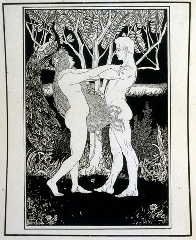 Aadam ja Eeva (syyttömyys), kirjasta Juuda, jonka on kuvittanut Ephraim Moses Lilien (1874-1925). Liliania pidetään sionistisen ikonografian isänä, joka on luotu jugendstil-tyyliin (saksalainen jugendtyyli). Hän kuvitti "Juda" (1900), raamatullisen kirjan tekijältä Ephraim Moses Lilien
