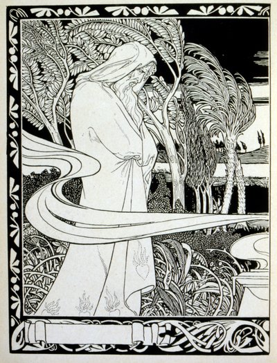 sivu teoksesta "Juuda". ei-juutalaisen runoilijan Börries von Münchhausenin balladikokoelma 1900. tekijältä Ephraim Moses Lilien