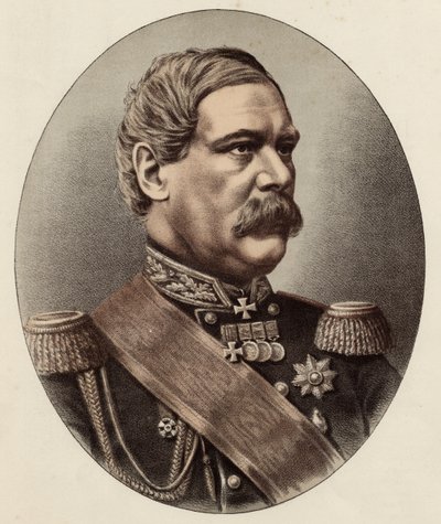 Kenraali Francis Edward Todleben (väri litho) tekijältä Eraun and Cie