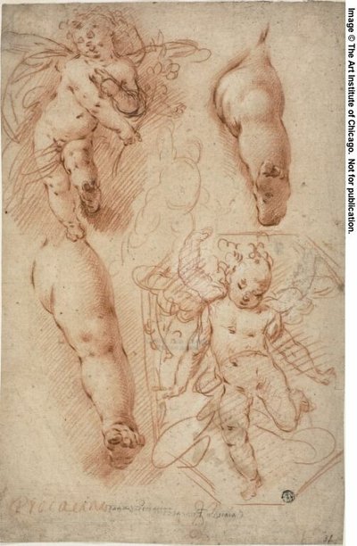 Luonnoksia Putteista, Jalat tekijältä Ercole Procaccini the younger