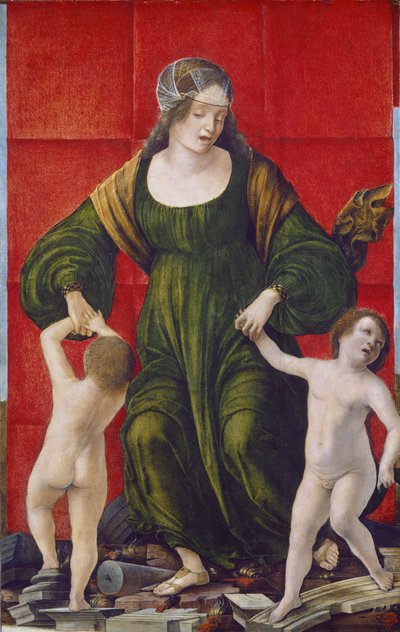 Hasdrubalin vaimo ja hänen lapsensa, n. 1490-3 (tempera poppelitaululla) tekijältä Ercole de Roberti