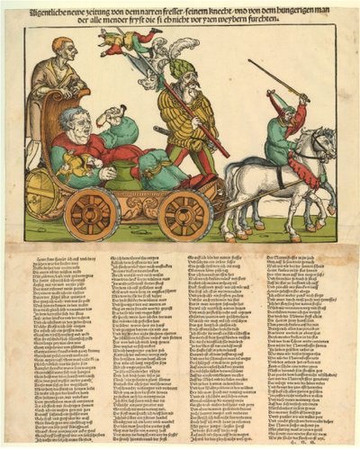 Aigentliche newe zeitung von dem narren fresser tekijältä Erhard Schon