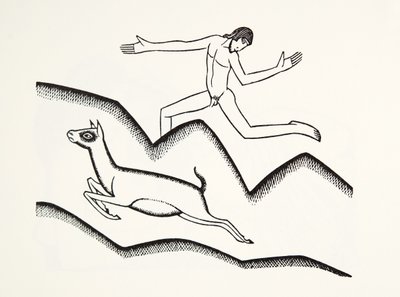 Hyppäämällä vuorille tekijältä Eric Gill