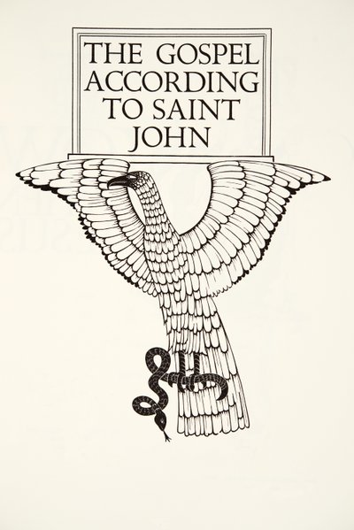 Pyhän Johanneksen kotka tekijältä Eric Gill