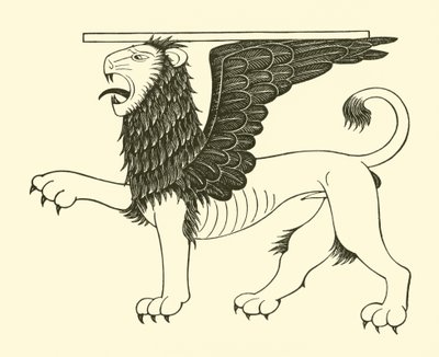 Pyhän Markuksen leijona tekijältä Eric Gill