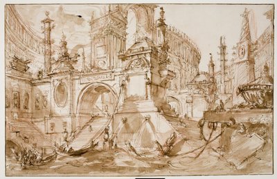 Arkkitehtoninen fantasia – antiikkisatama tekijältä Eric Hebborn