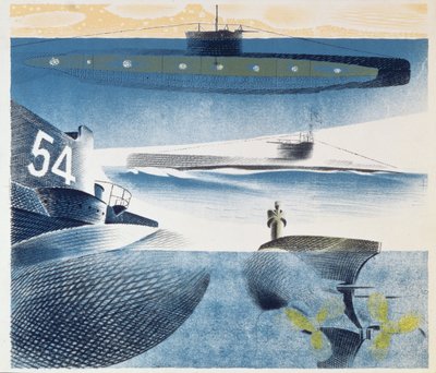 Sukellusveneiden eri näkökohdat, 1941 tekijältä Eric Ravilious
