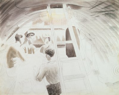 Huonekalut ja erilaiset esineet 1100- ja 1300-luvuilta tekijältä Eric Ravilious