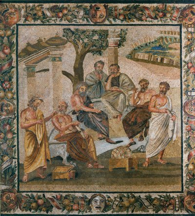 Ein Gespräch zwischen Philosophen von Erich Lessing