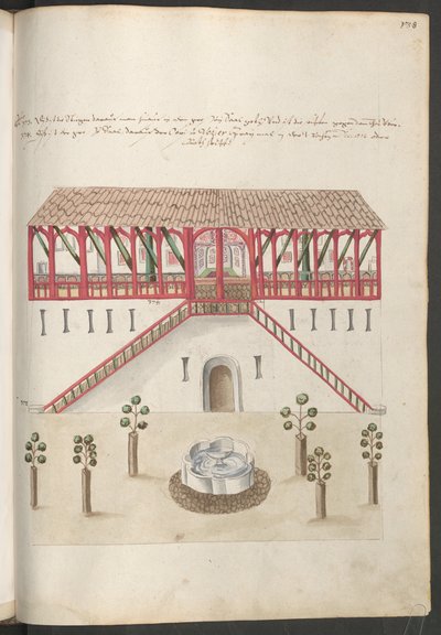 Konstantinopolin rakennuksia, palatsin hovi, keskussiipi tekijältä Erich Lessing