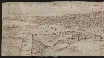 Koko sivu: kaupunkinäkymä: Carmona, vasen puoli tekijältä Erich Lessing