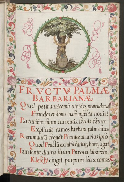 Koko sivu: teksti, jossa on kuvallinen medaljonki ja koristeellinen kehys. tekijältä Erich Lessing