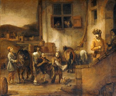 Vertaus laupiaasta samarialaisesta ... tekijältä Erich Lessing