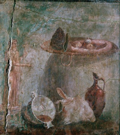 Still-elämä lampaan pään kanssa tekijältä Erich Lessing