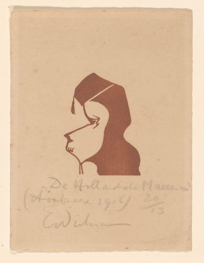 De Hollandsche Maecenas (alkuperäinen nimi esineessä) tekijältä Erich Wichmann (signed by artist)