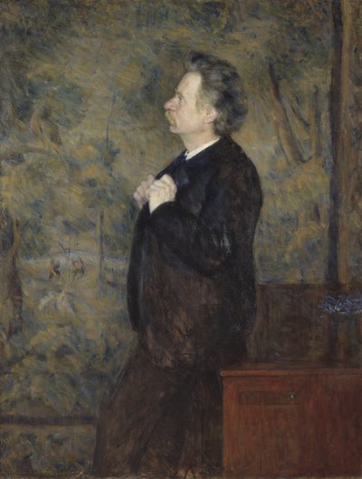 Edvard Grieg, norjalainen säveltäjä ja pianisti - Edvard Griegin muotokuva (1843-1907), Werenskiold, Erik Theodor (1855-1938). Öljy kankaalle tekijältä Erik Theodor Werenskiold