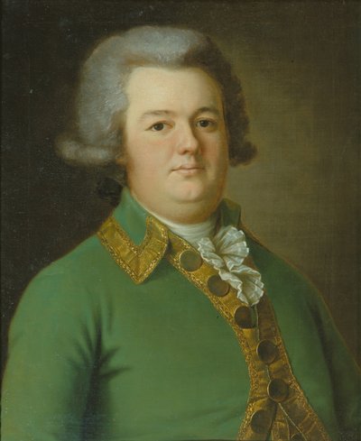Retrato de Vasily Ivanovich Likhachev, 1791, finlandês tekijältä Ermolay Dementyevich Kamezhenkov