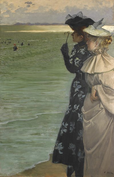 Uintiaika meren rannalla Uintiaika meren rannalla, 1896. tekijältä Ernest Ange Duez