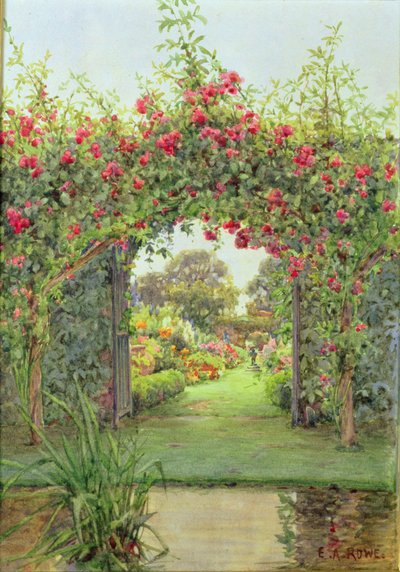 Crimson Rambler, Harleyford Manor, Marlow tekijältä Ernest Arthur Rowe