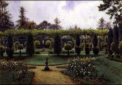 Harmaa päivä, Brockenhurst, Hampshire (akvarelli) tekijältä Ernest Arthur Rowe