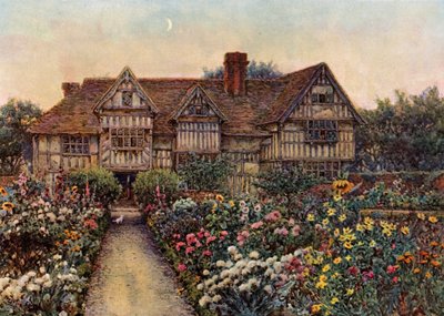 Rumwood Court, Langley, Kent (väri litho) tekijältä Ernest Arthur Rowe