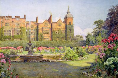 West Front ja Gardens of Hatfield House, Herts tekijältä Ernest Arthur Rowe