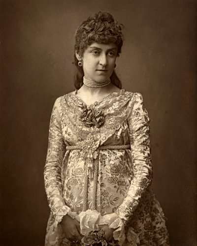 Angela Fenton, brittiläinen näyttelijä, 1887. tekijältä Ernest Barraud