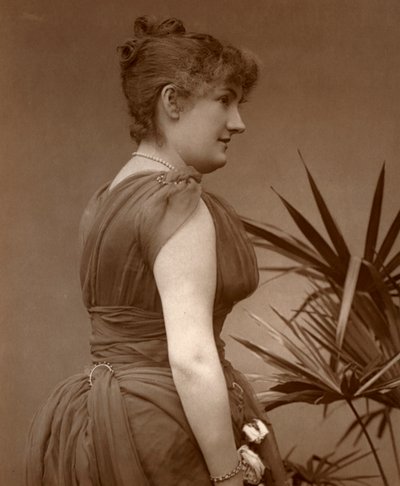 Neiti Edith Woodworth, brittiläinen näyttelijä, 1888 tekijältä Ernest Barraud